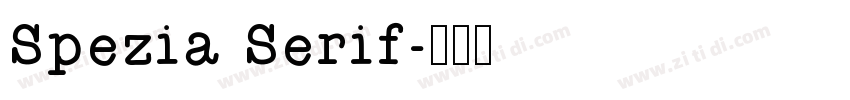 Spezia Serif字体转换